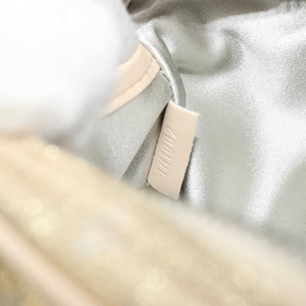 Louis Vuitton McKenna Mini Lin, Gold, Canvas, Shoulder Bag