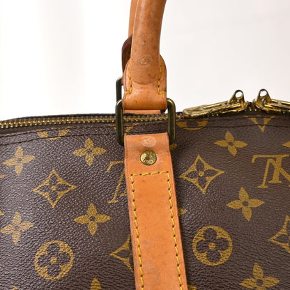 Louis Vuitton Keepall Canvas, Brown, Canvas, Travel Bag