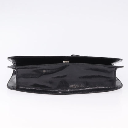 Prada Chain Shoulder Leather, Black, Leather, Shoulder Bag