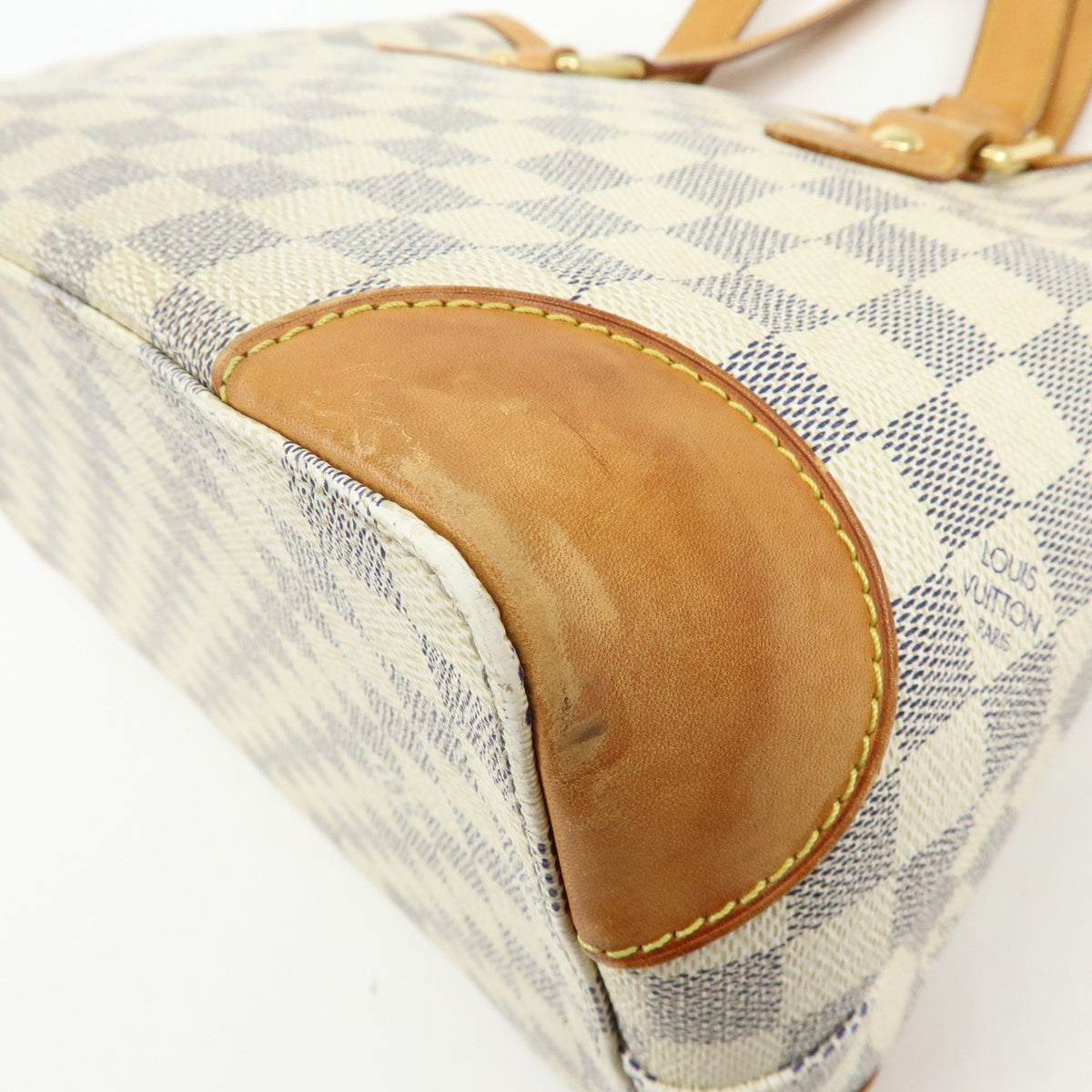 Louis Vuitton Hampstead Damier, Beige, Canvas, Handbag