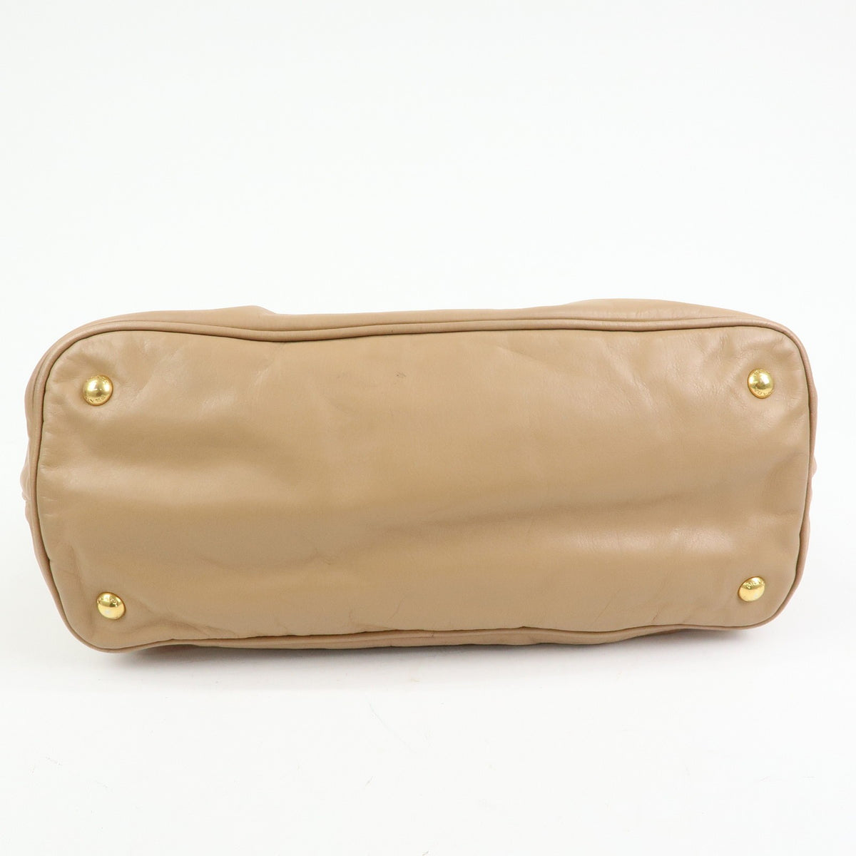 Prada Convertible Shopper Soft Calf, Brown, Leather, Tote Bag