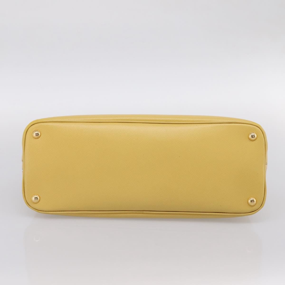 Prada Promenade Saffiano Leather, Yellow, Leather, Handbag