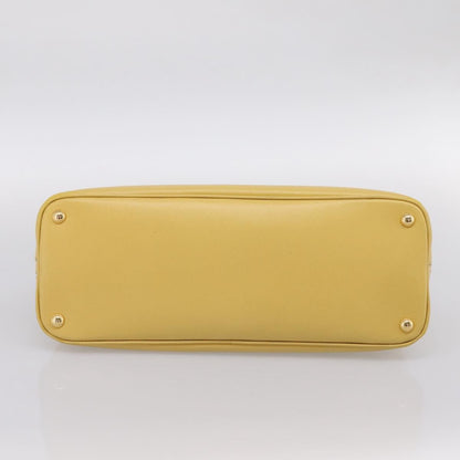 Prada Promenade Saffiano Leather, Yellow, Leather, Handbag