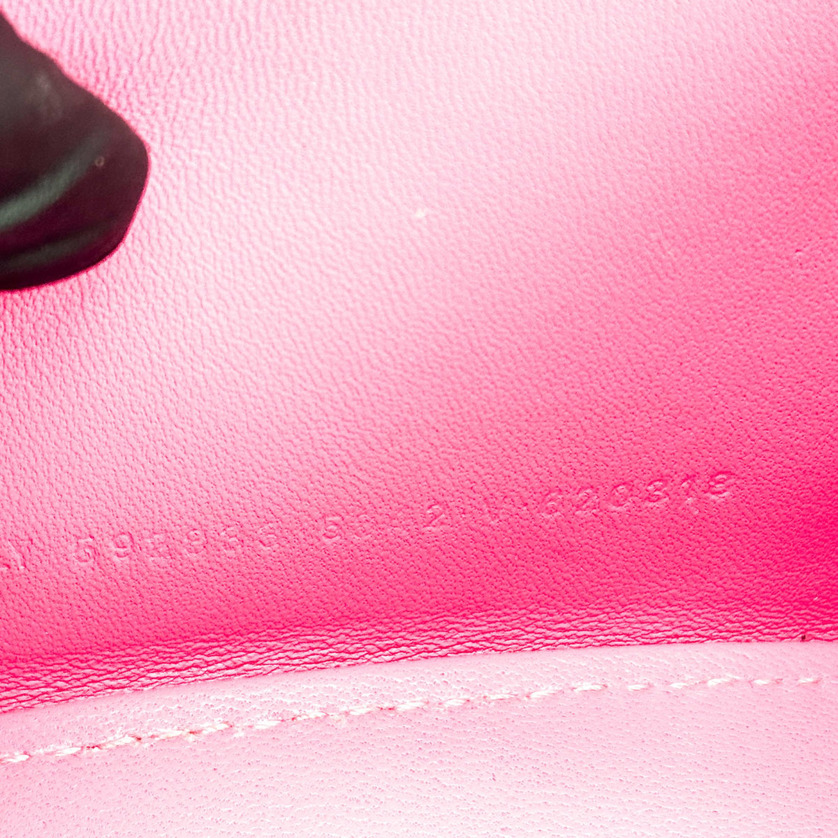 Balenciaga Hourglass Top Handle Crocodile Embossed Leather, Pink, Leather, Handbag