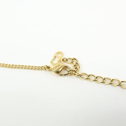Christian Dior CD Pendant Metal, Gold, Metal, Necklace