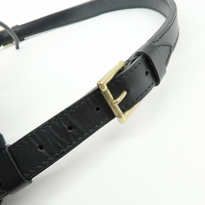 Louis Vuitton Noe Epi Leather, Black, Leather, Shoulder Bag