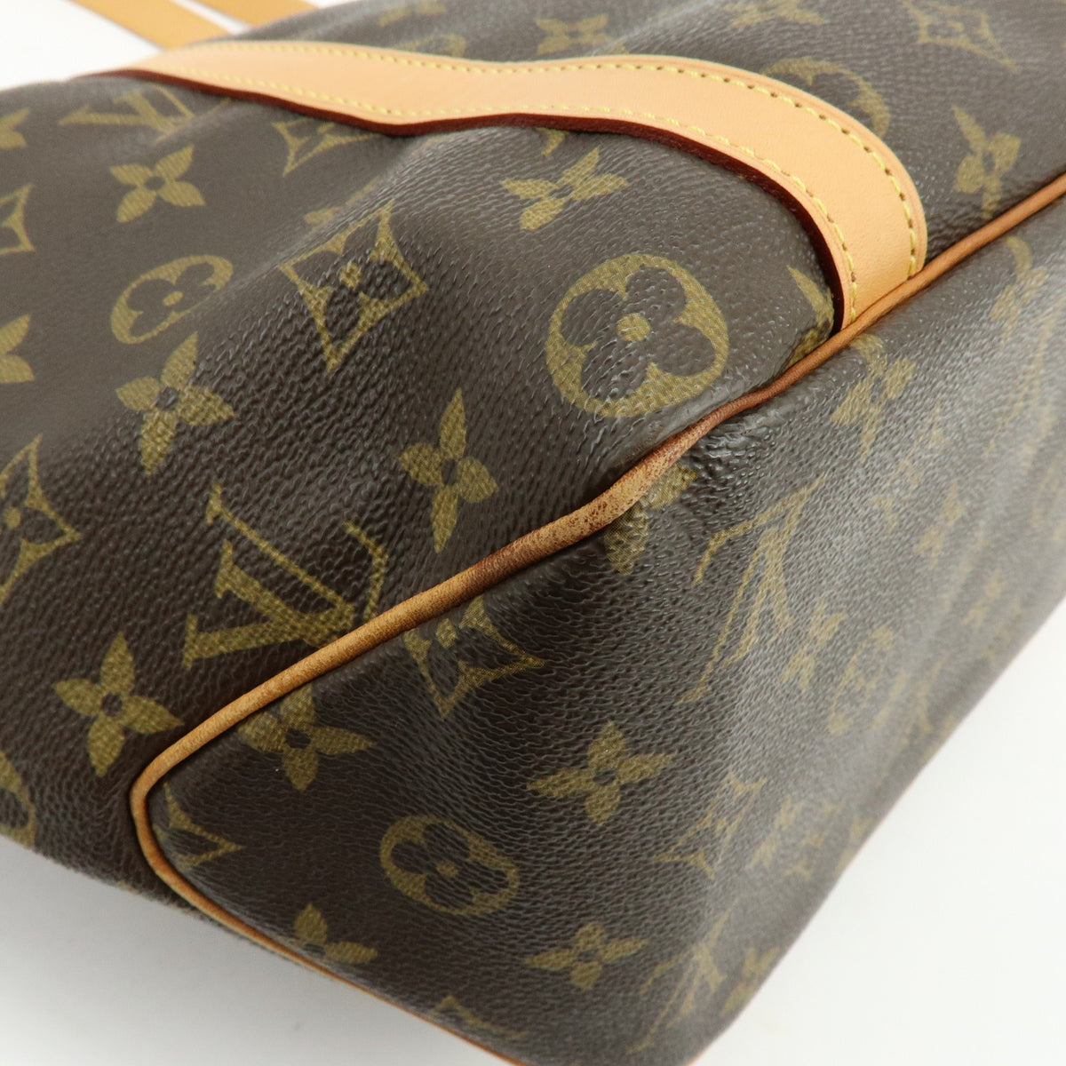 Louis Vuitton Shopping Sac Monogram Canvas, Brown, Canvas, Handbag