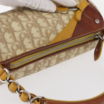 Christian Dior Vintage Trotter Romantique Diorissimo Coated Canvas, Beige, Canvas, Shoulder Bag
