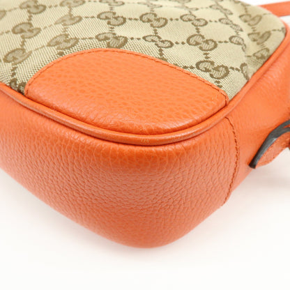 Gucci Bree Disco GG Canvas with Leather, Beige, Canvas, Crossbody Bag