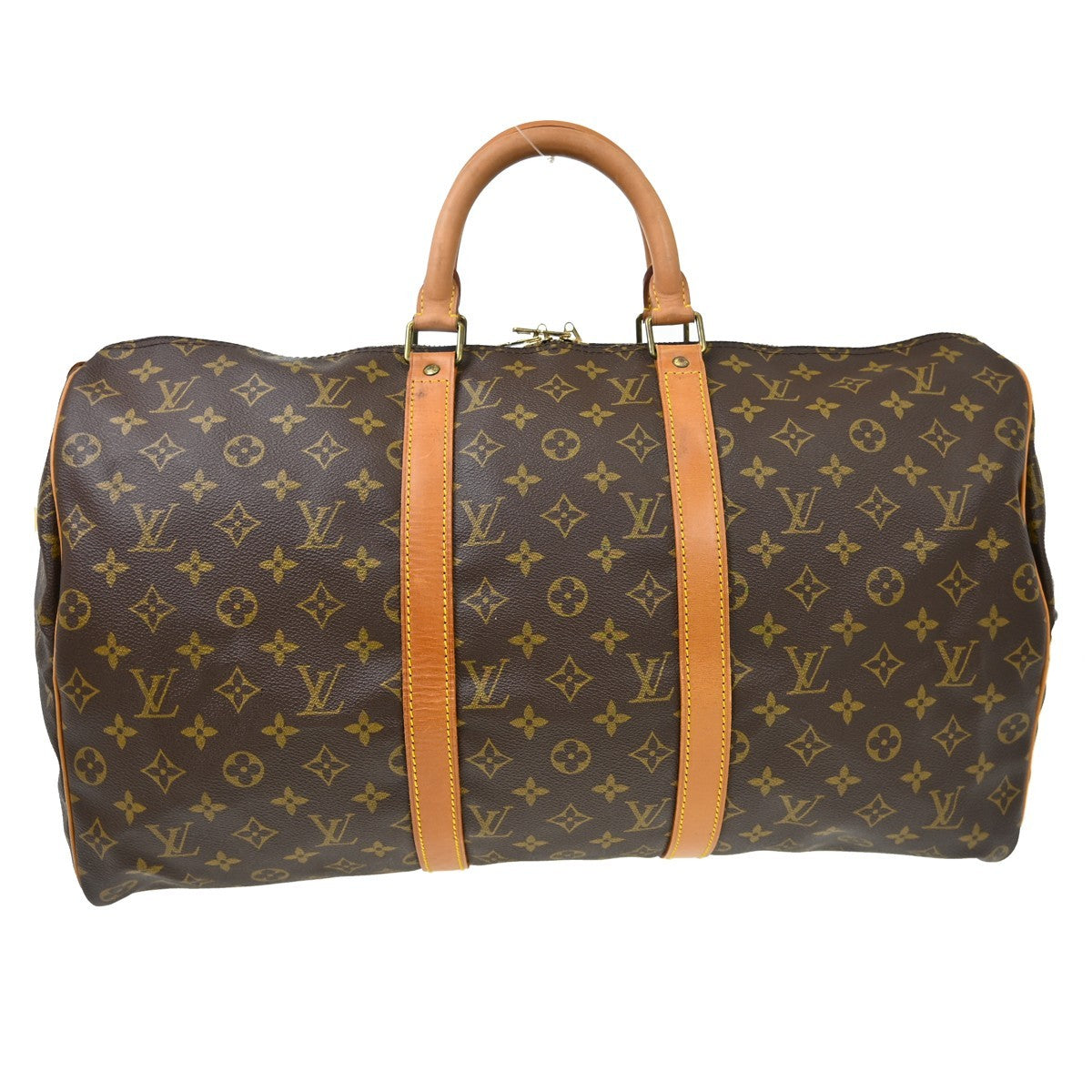 Louis Vuitton Keepall Monogram Canvas, Brown, Canvas, Travel Bag