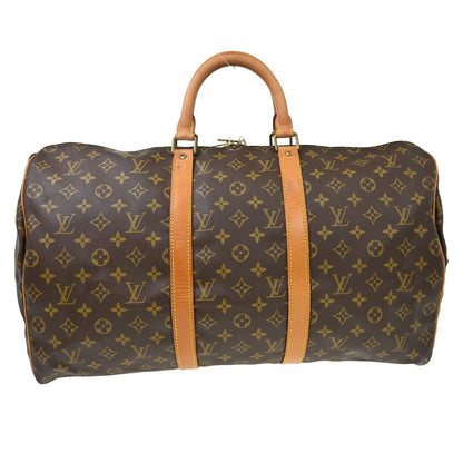 Louis Vuitton Keepall Monogram Canvas, Brown, Canvas, Travel Bag