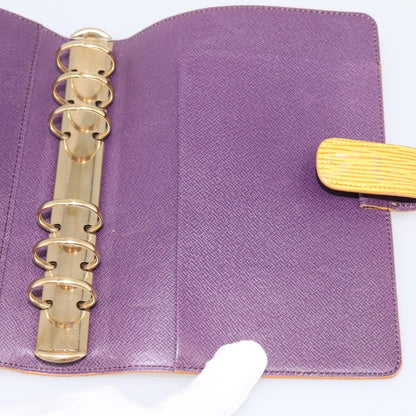 Louis Vuitton Agenda Cover Epi Leather, Yellow, Leather, Wallet