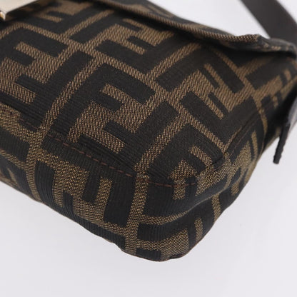 Fendi Baguette Zucca Canvas, Brown, Canvas, Handbag