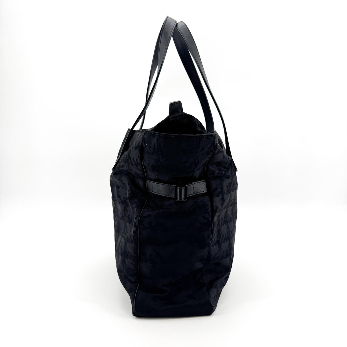 Chanel Travel Line Nylon, Black, Nylon, Tote Bag