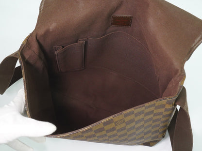Louis Vuitton Brooklyn Damier Ebene, Brown, Canvas, Shoulder Bag