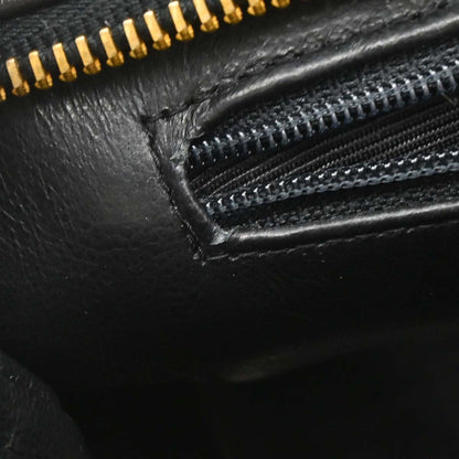 Chanel Vintage Chain Tote Quilted Lambskin, Black, Leather, Tote Bag