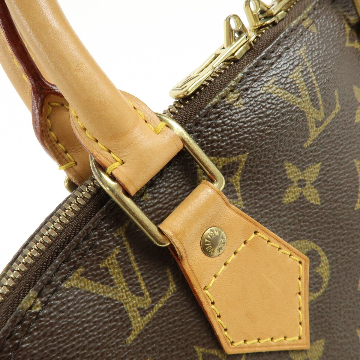 Louis Vuitton Alma Monogram Canvas, Brown, Canvas, Handbag