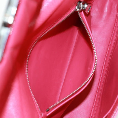 Prada Sound Chain Saffiano Leather, Red, Leather, Shoulder Bag