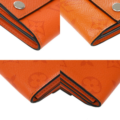 Louis Vuitton Discovery Monogram Taigarama, Orange, Leather, Wallet