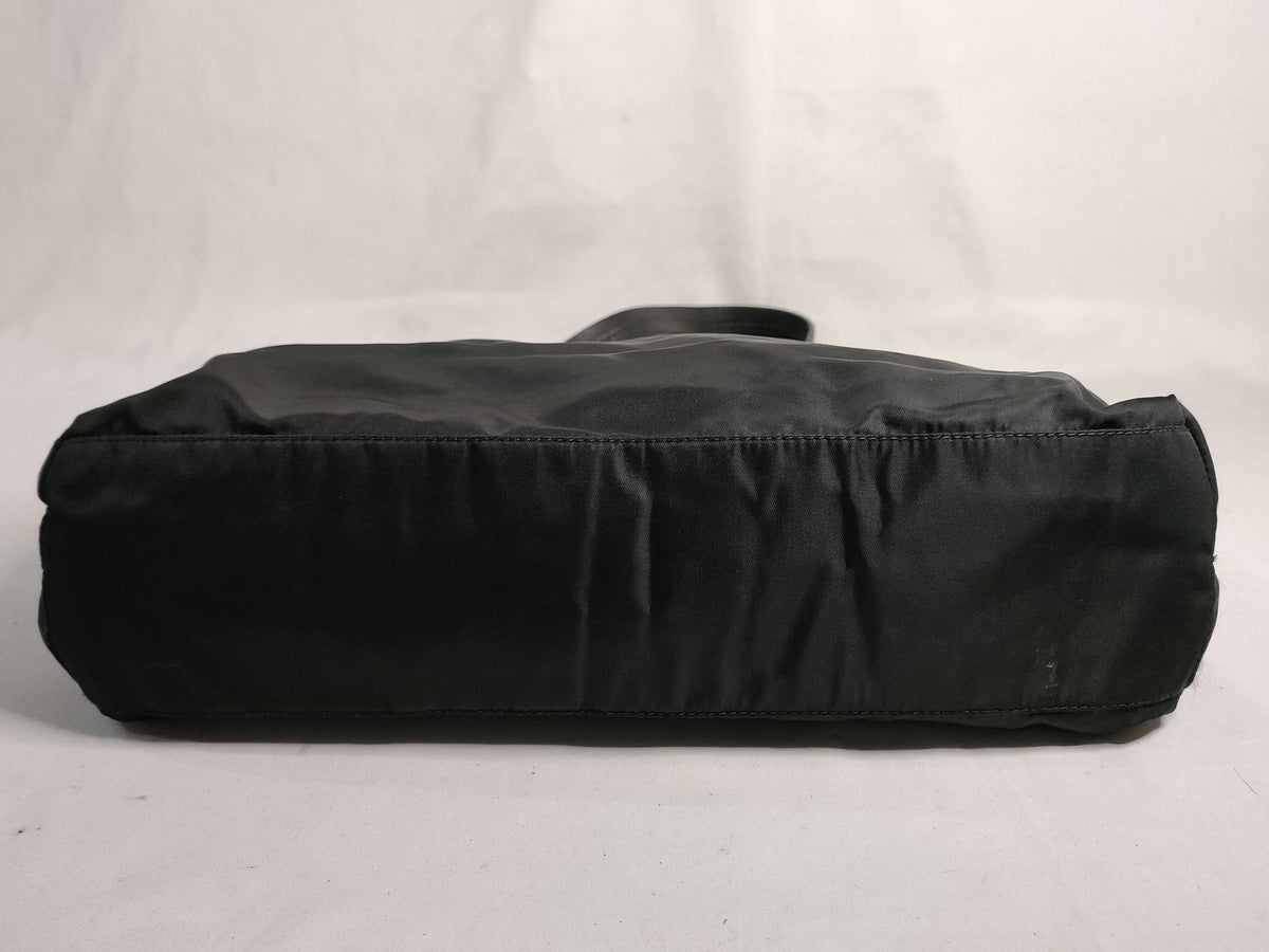 Prada Open Re-Nylon, Black, Nylon, Tote Bag
