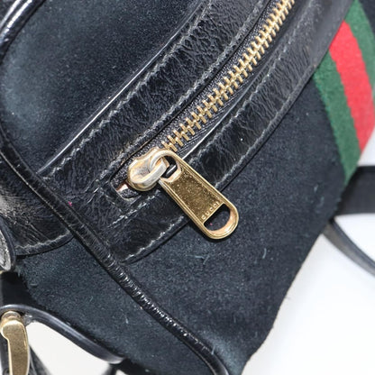 Gucci Ophidia Suede, Black, Suede, Shoulder Bag