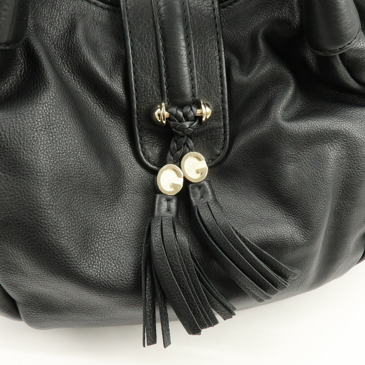 Gucci Marrakech Leather, Black, Leather, Tote Bag