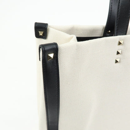 Valentino Garavani Grande Plage VLTN Canvas, Beige, Canvas, Tote Bag