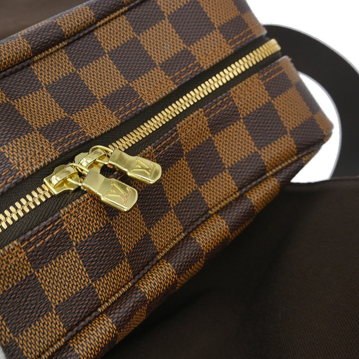 Louis Vuitton Naviglio Damier, Brown, Canvas, Shoulder Bag