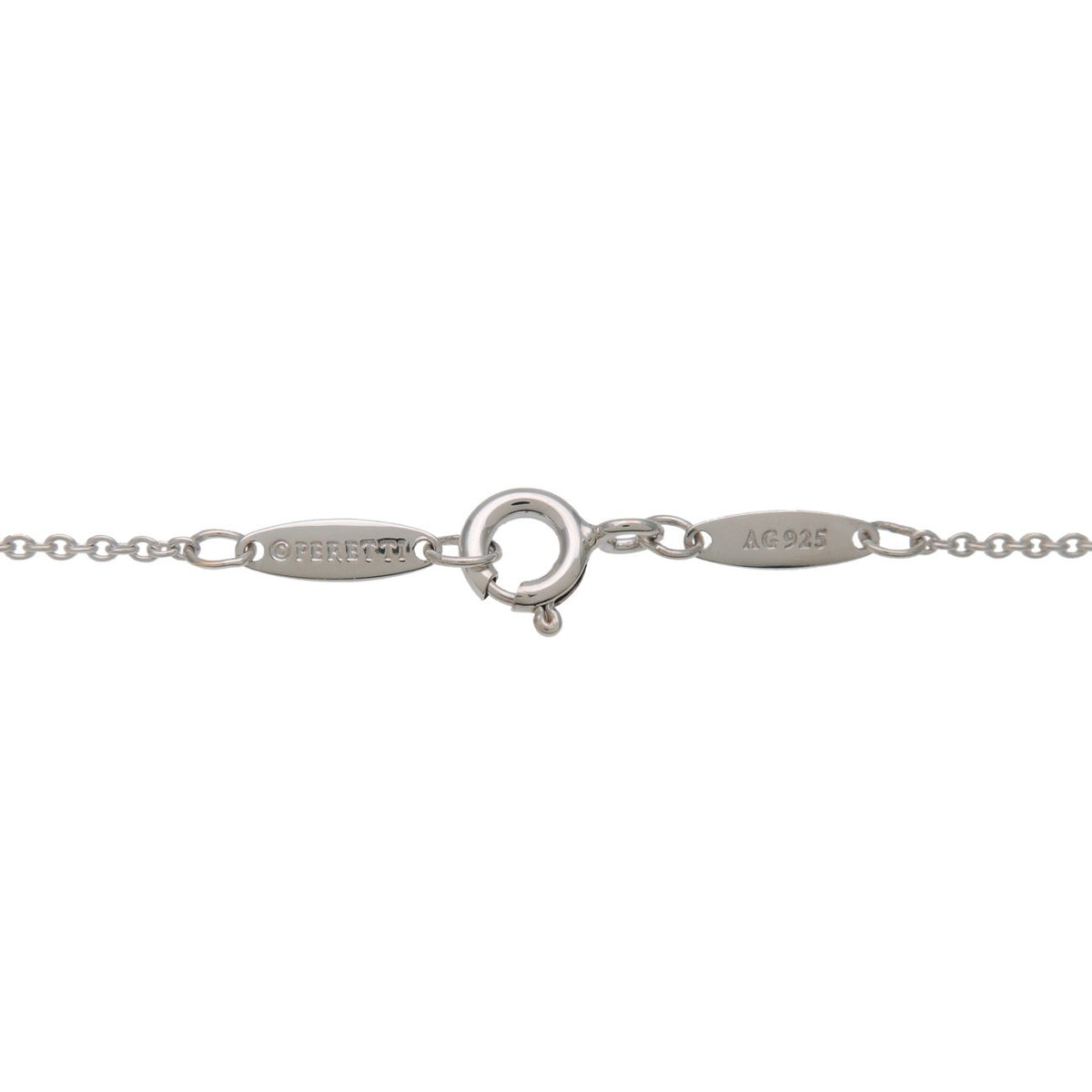 Tiffany & Co. Elsa Peretti Diamonds By The Yard Pendant Sterling Silver with Diamond, Silver, Sterling Silver, Necklace