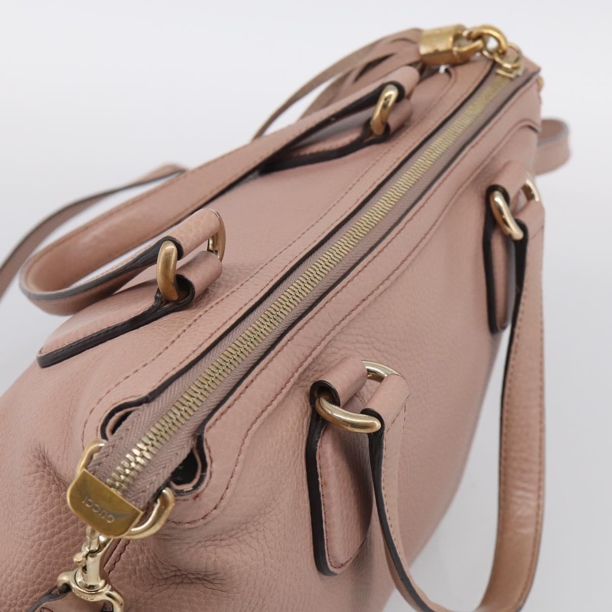 Gucci Soho Convertible Soft Top Handle Leather, Pink, Leather, Handbag