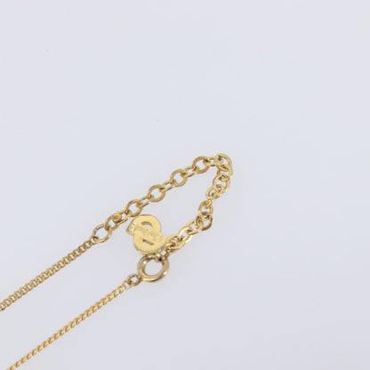Christian Dior Vintage Logo Pendant Metal, Gold, Metal, Necklace