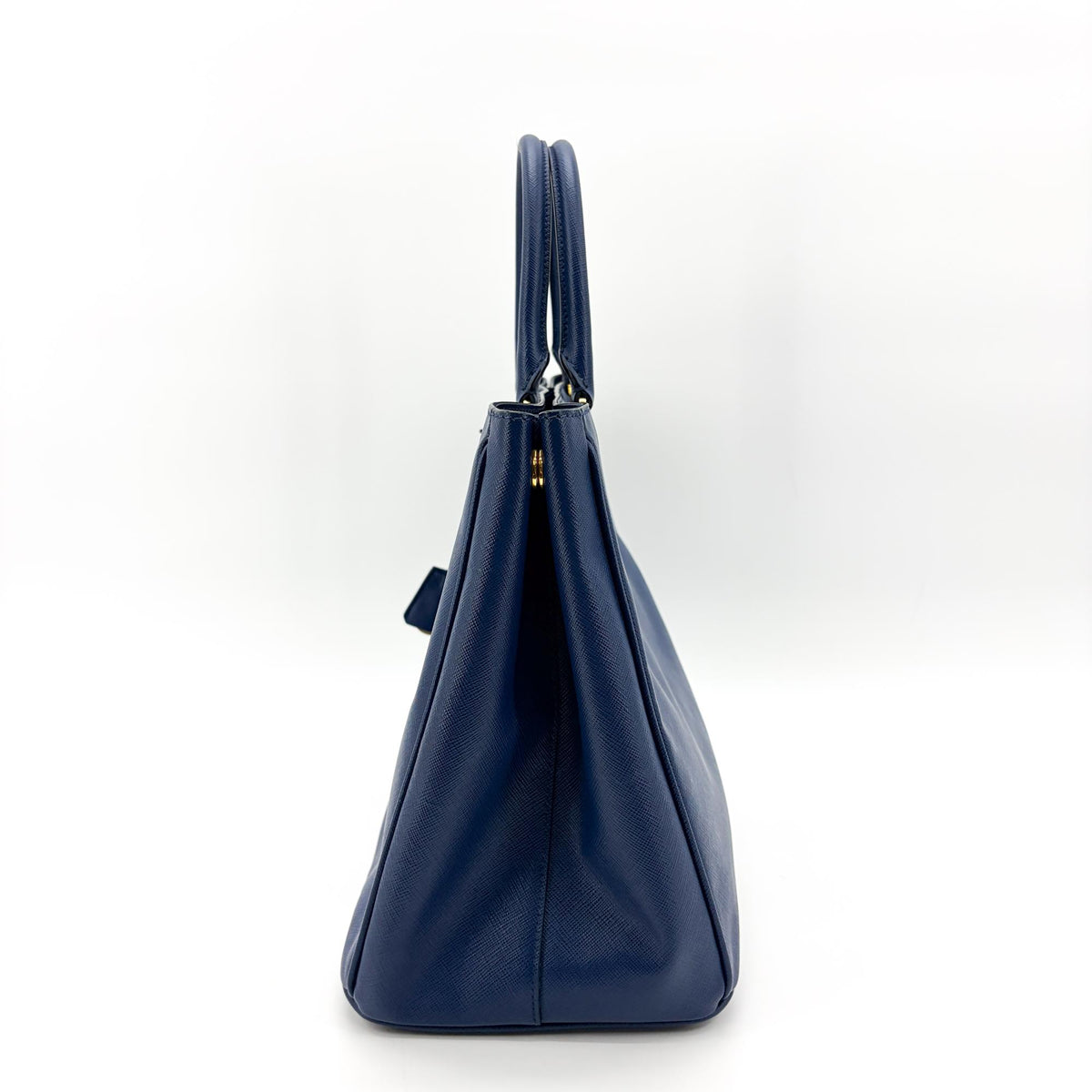 Prada Lux Open Saffiano Leather, Blue, Leather, Tote Bag