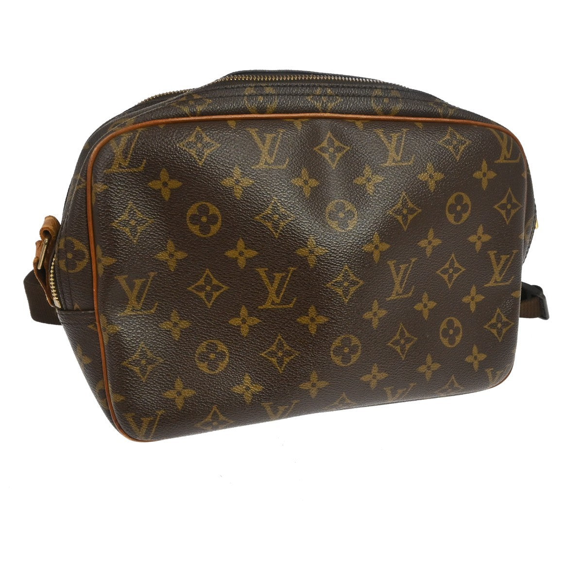Louis Vuitton Reporter Monogram, Brown, Canvas, Shoulder Bag