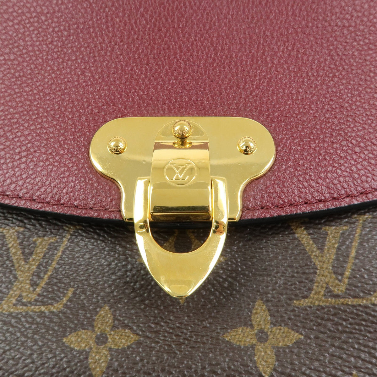 Louis Vuitton Saint Placide Monogram Canvas and Leather, Brown, Canvas, Handbag