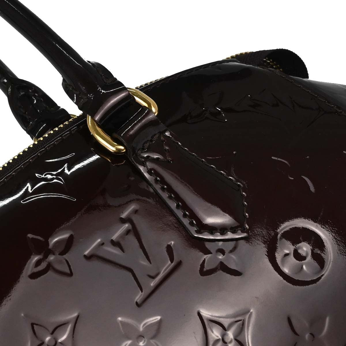 Louis Vuitton Sherwood Monogram Vernis, Purple, Patent Leather, Handbag