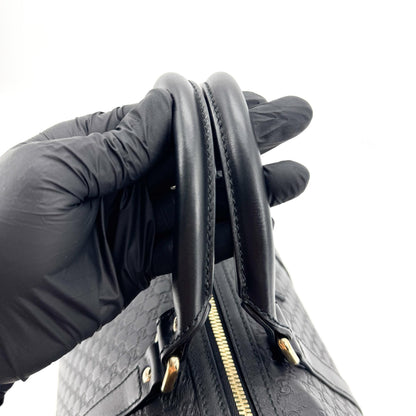 Gucci Joy Boston Microguccissima Leather, Black, Leather, Handbag
