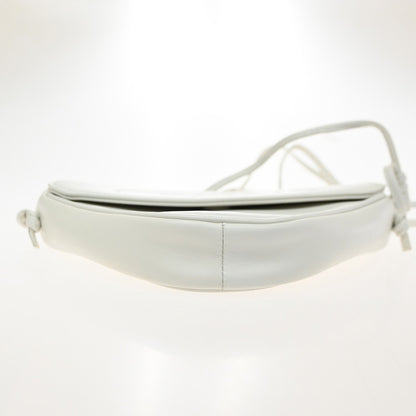 Celine Triangle Leather, White, Leather, Shoulder Bag