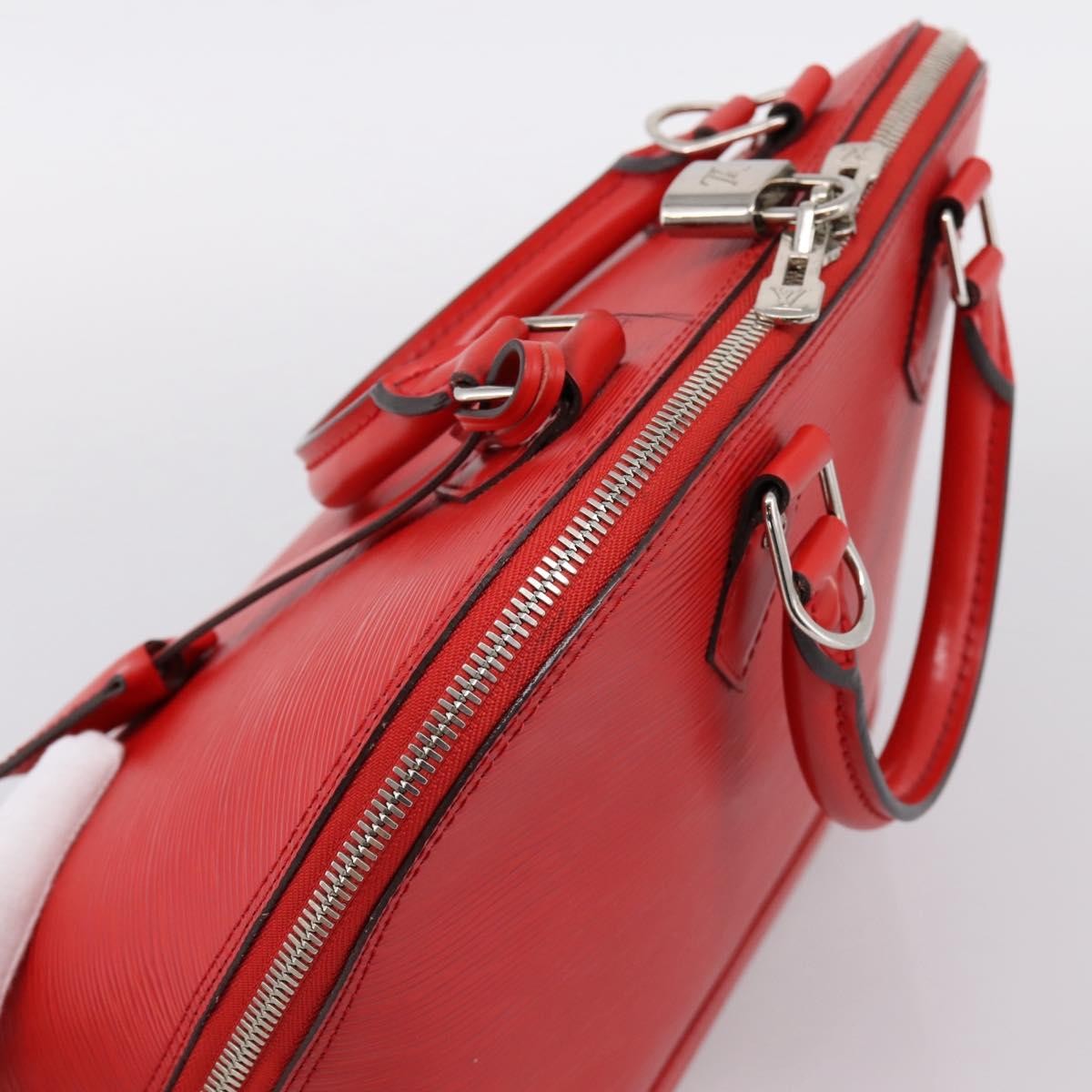 Louis Vuitton Alma Epi, Red, Leather, Handbag