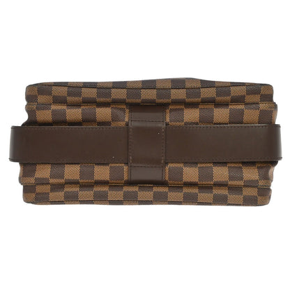 Louis Vuitton Naviglio Damier Ebene, Brown, Canvas, Shoulder Bag
