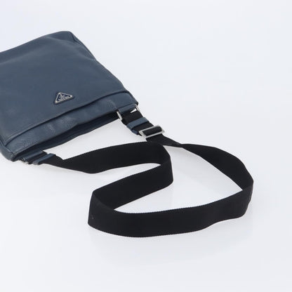 Prada Messenger Saffiano Leather, Navy, Leather, Handbag