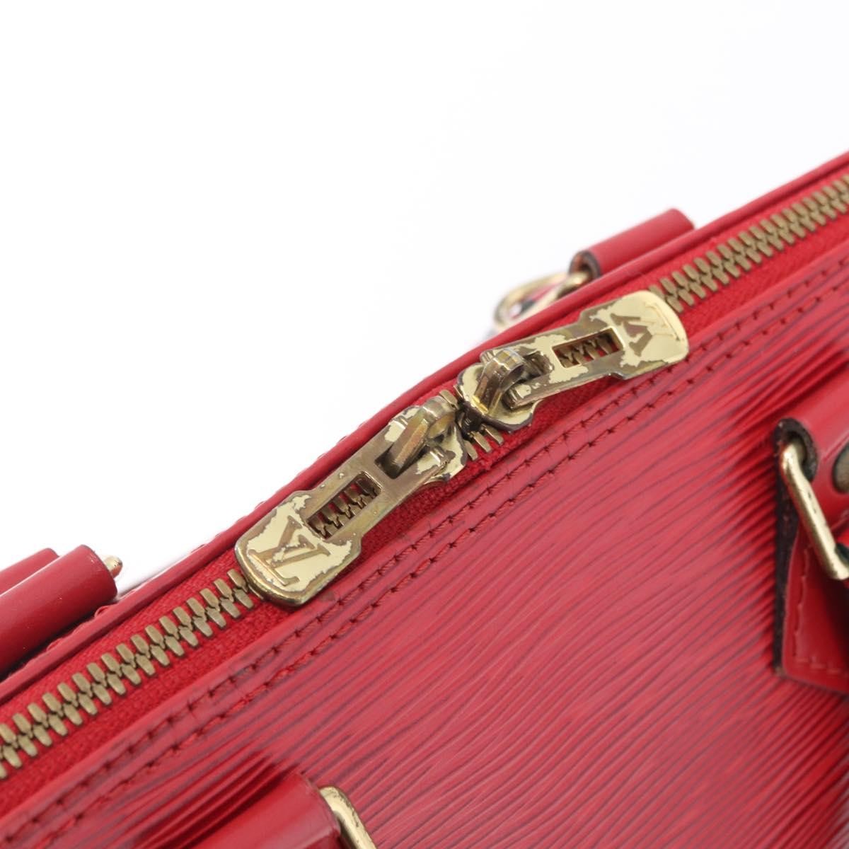 Louis Vuitton Alma Epi Leather, Red, Leather, Handbag