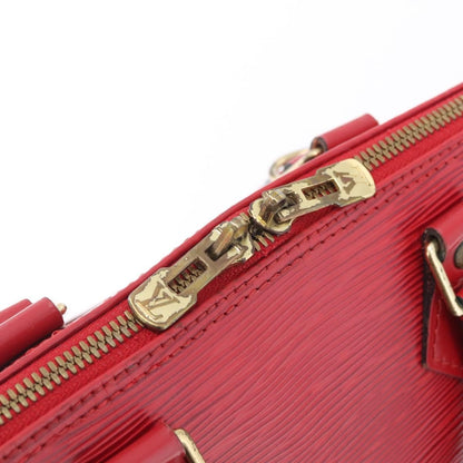 Louis Vuitton Alma Epi Leather, Red, Leather, Handbag