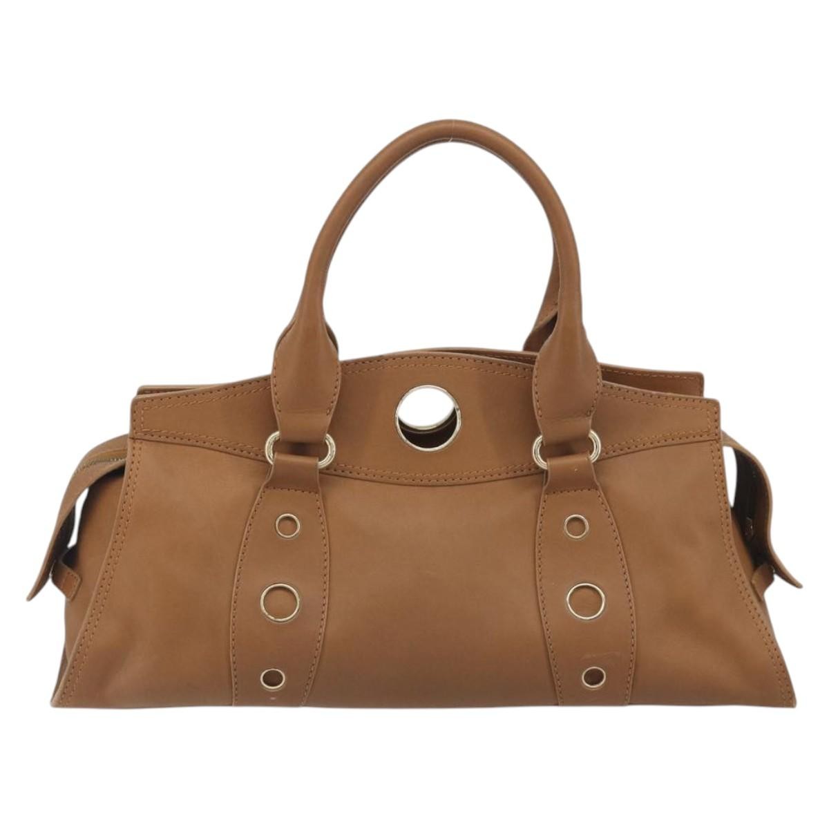 Celine Vintage Leather, Brown, Leather, Handbag