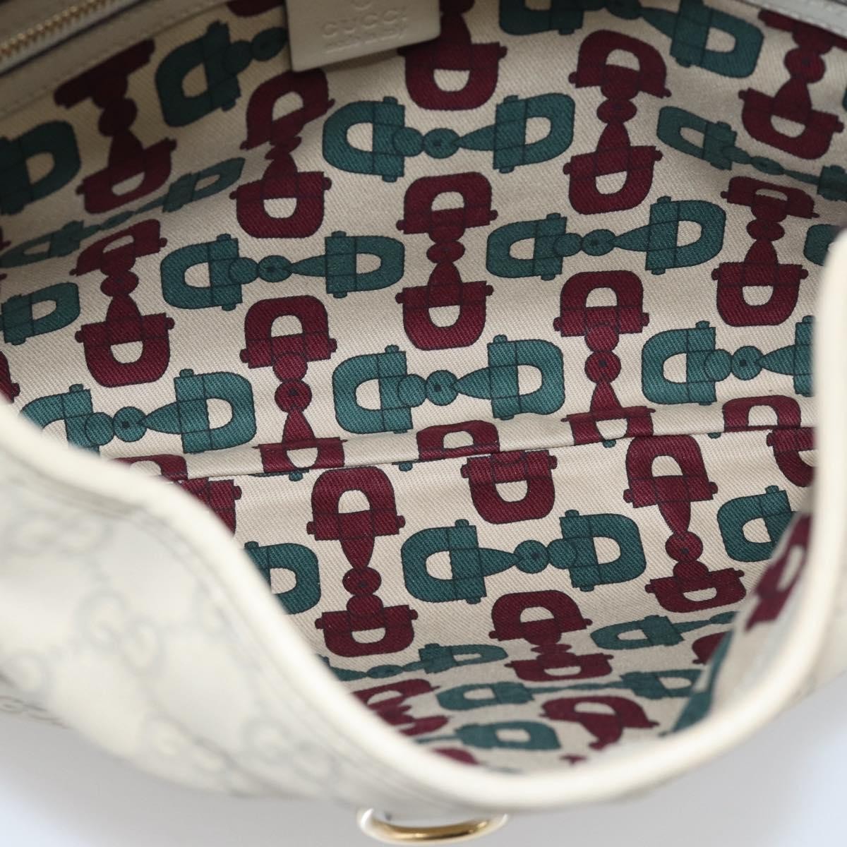 Gucci Jackie Leather, Beige, Canvas, Tote Bag