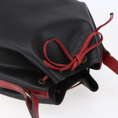 Louis Vuitton Bicolor Noe Epi Leather, Black, Leather, Handbag
