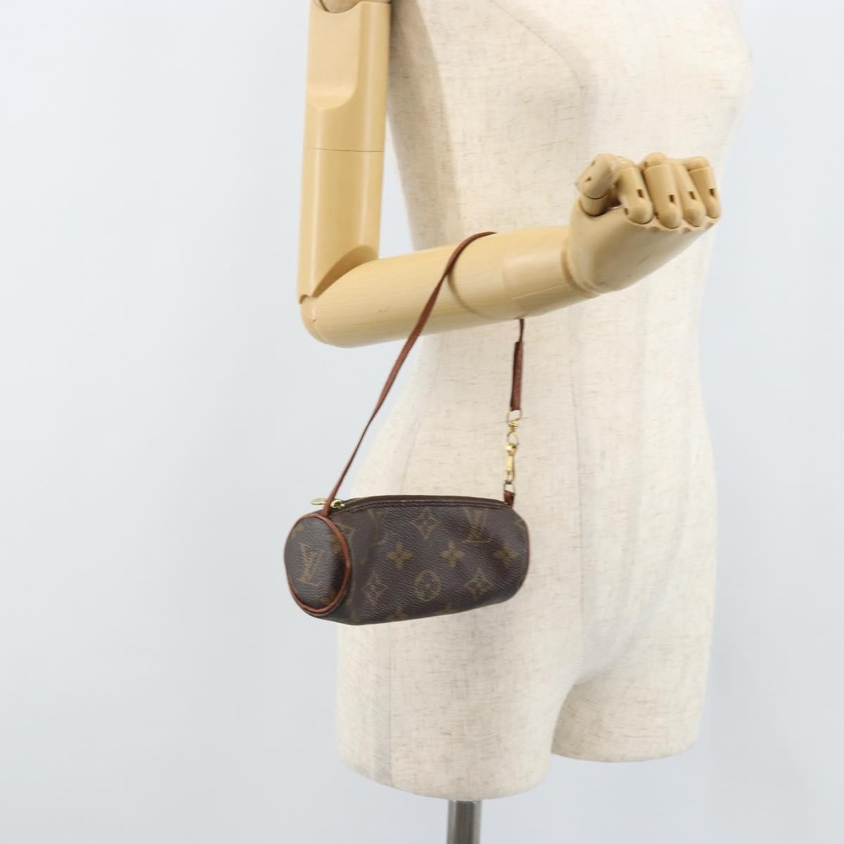 Louis Vuitton Papillon Pochette Monogram Canvas, Brown, Canvas, Clutch