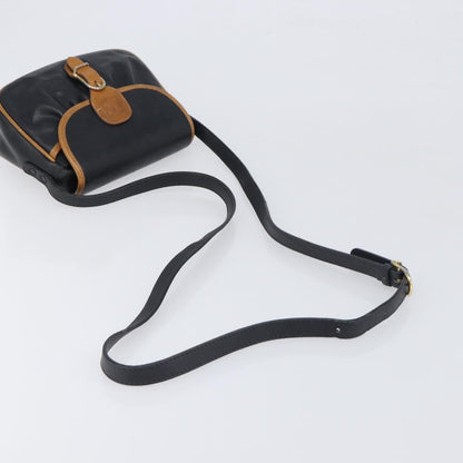 Celine Flap Shoulder Leather, Black, Leather, Shoulder Bag