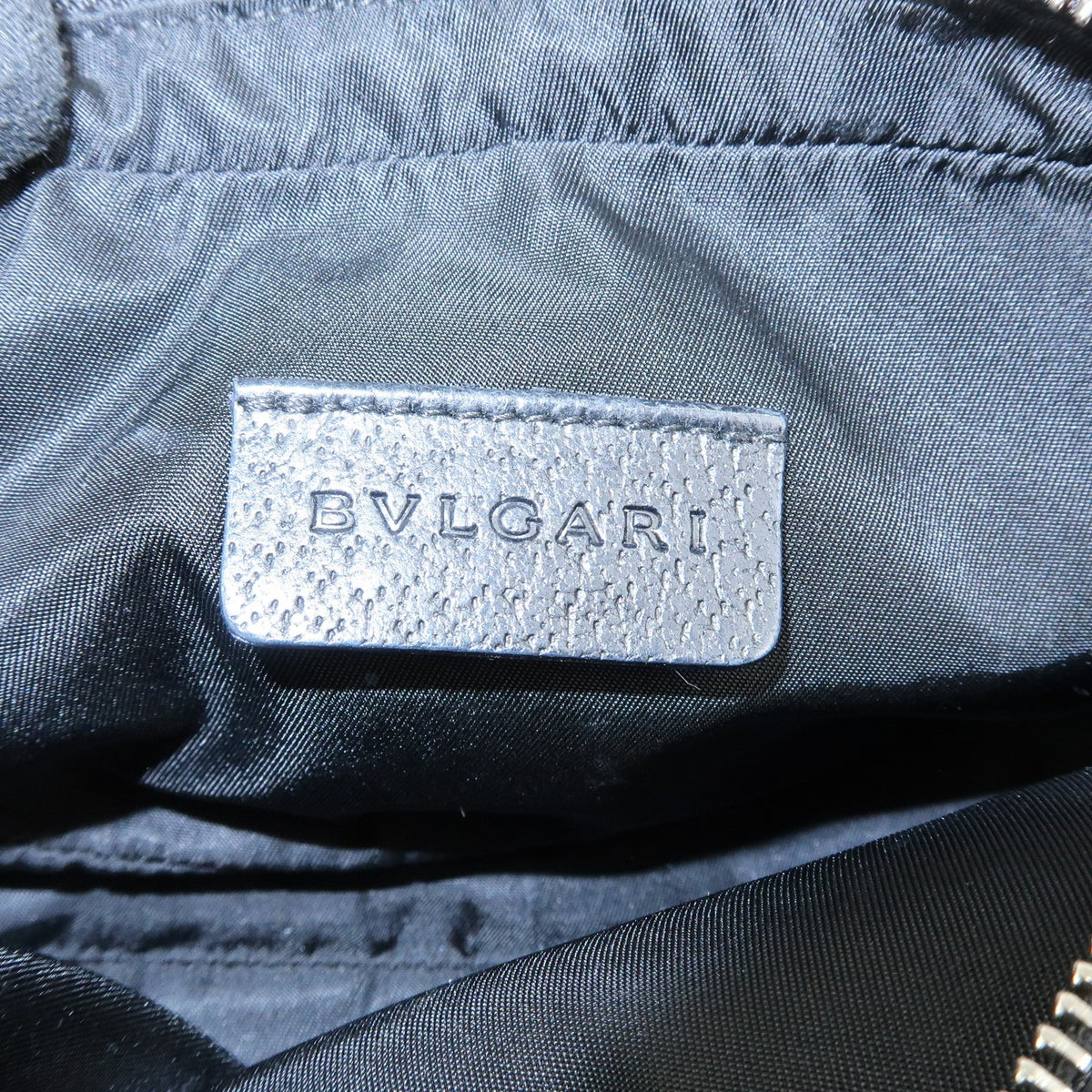 Bvlgari Pouch Canvas, Black, Canvas, Clutch