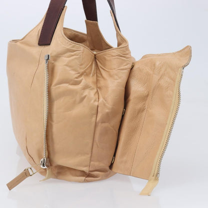 Celine Tote Leather, Beige, Leather, Tote Bag