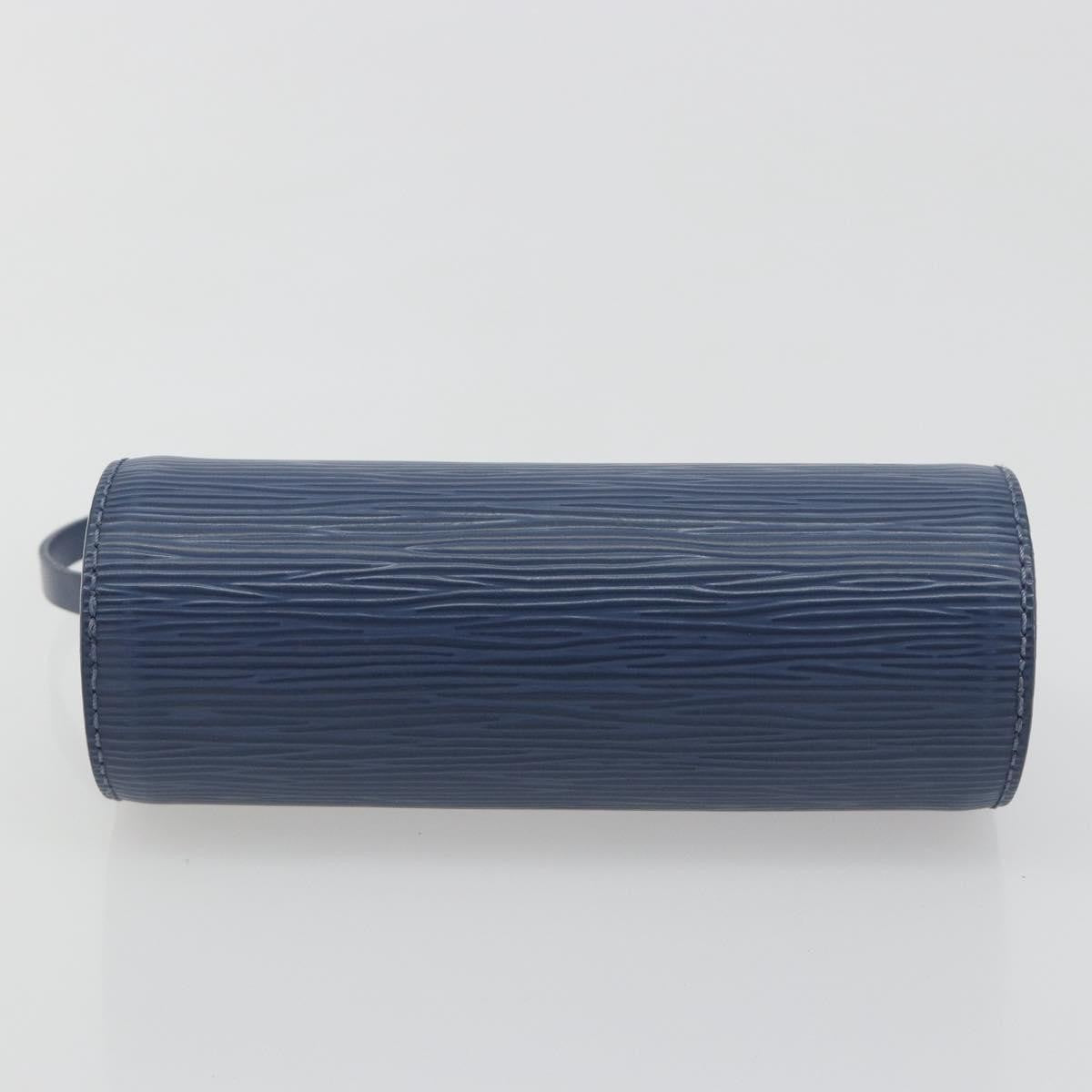 Louis Vuitton Soufflot Pochette Epi Leather, Blue, Leather, Clutch